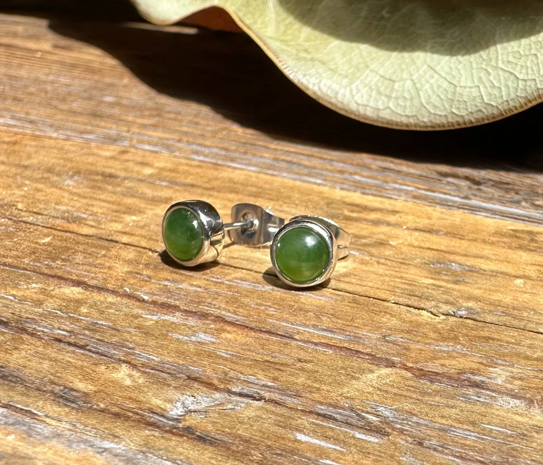 5mm Jade Earrings, 0761