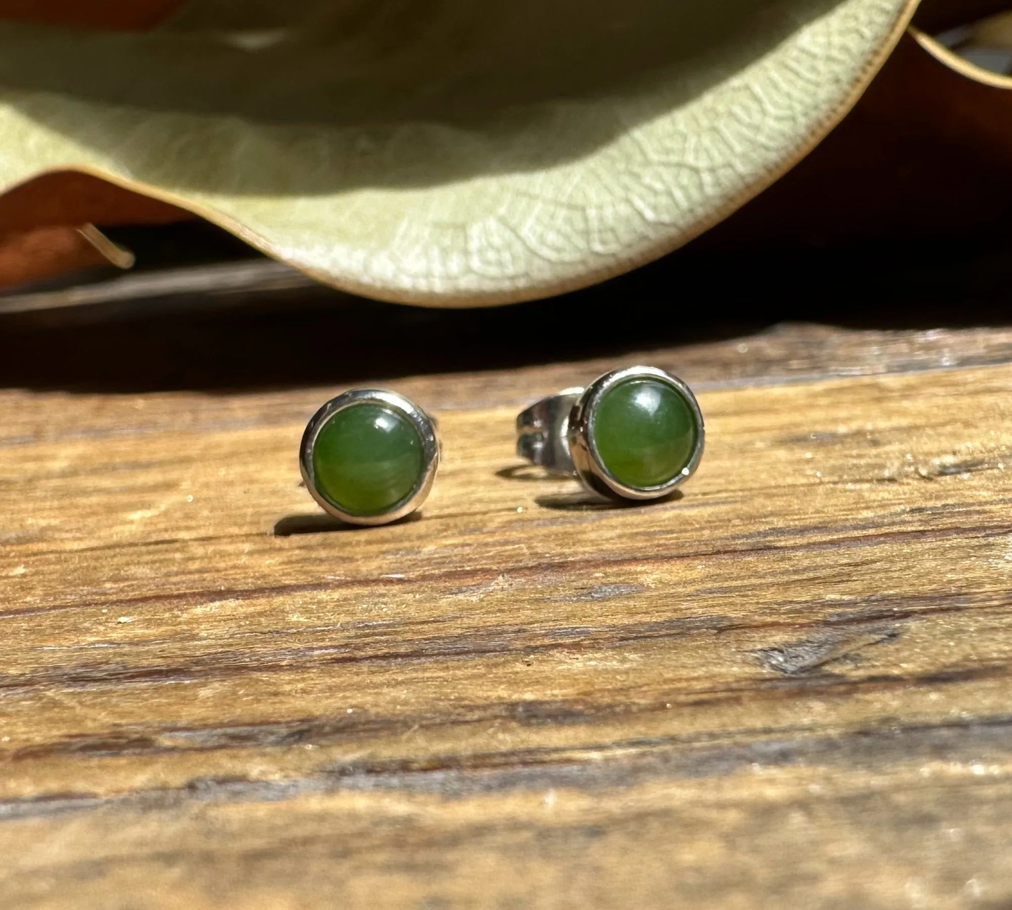 5mm Jade Earrings, 0761
