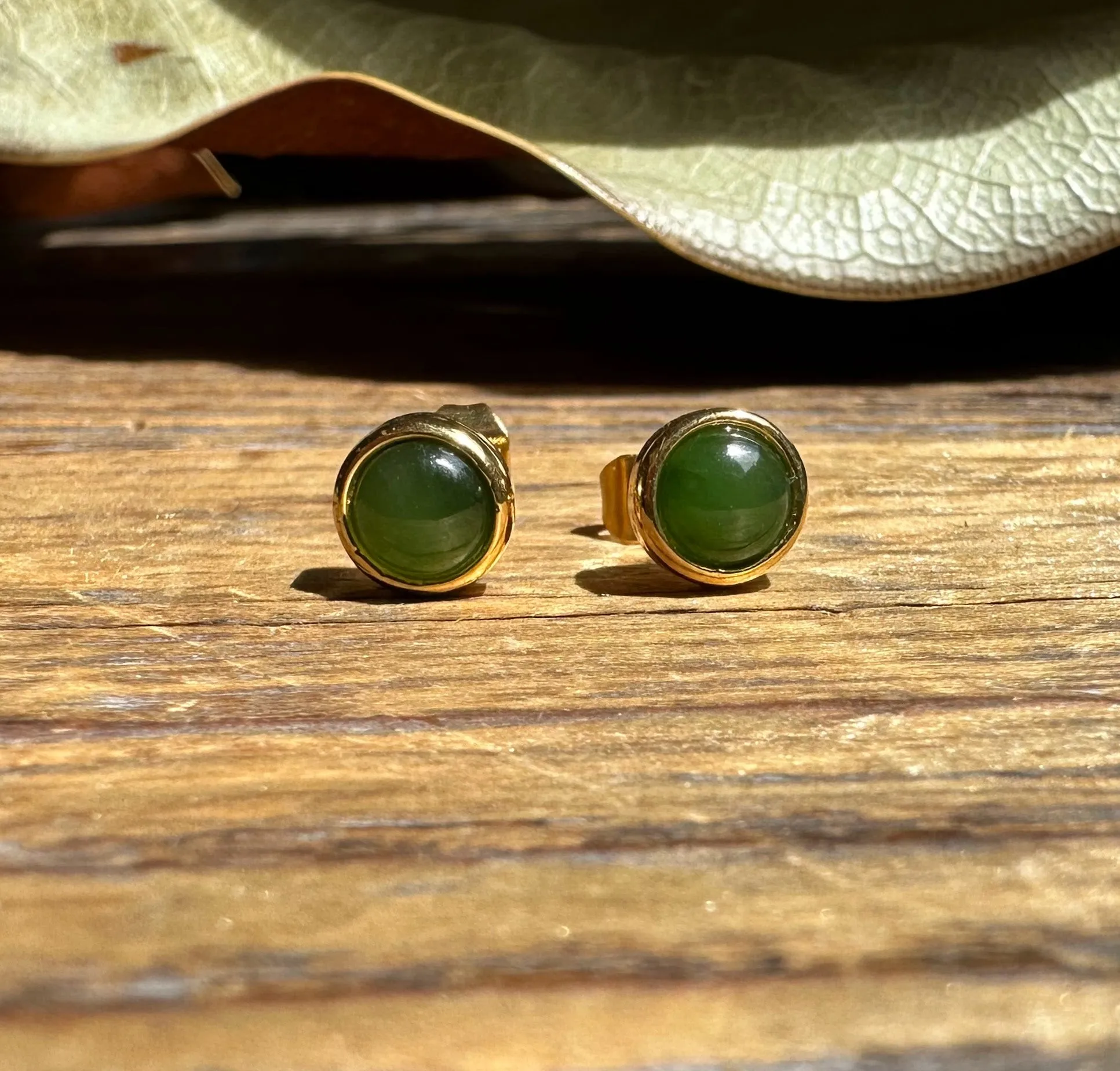 5mm Jade Earrings, 0761