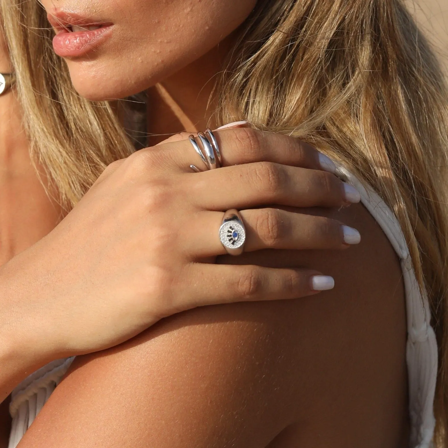 Abstract Eye Signet Ring