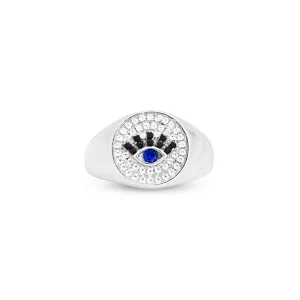 Abstract Eye Signet Ring