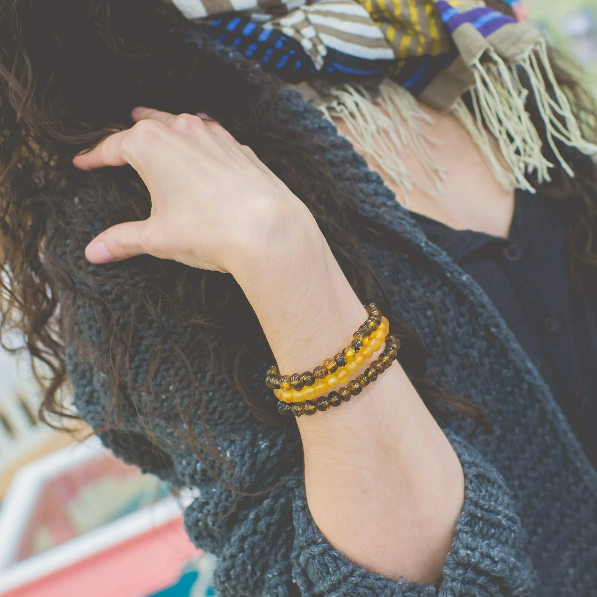 Adults | Raw Honey Baltic Amber Bracelet