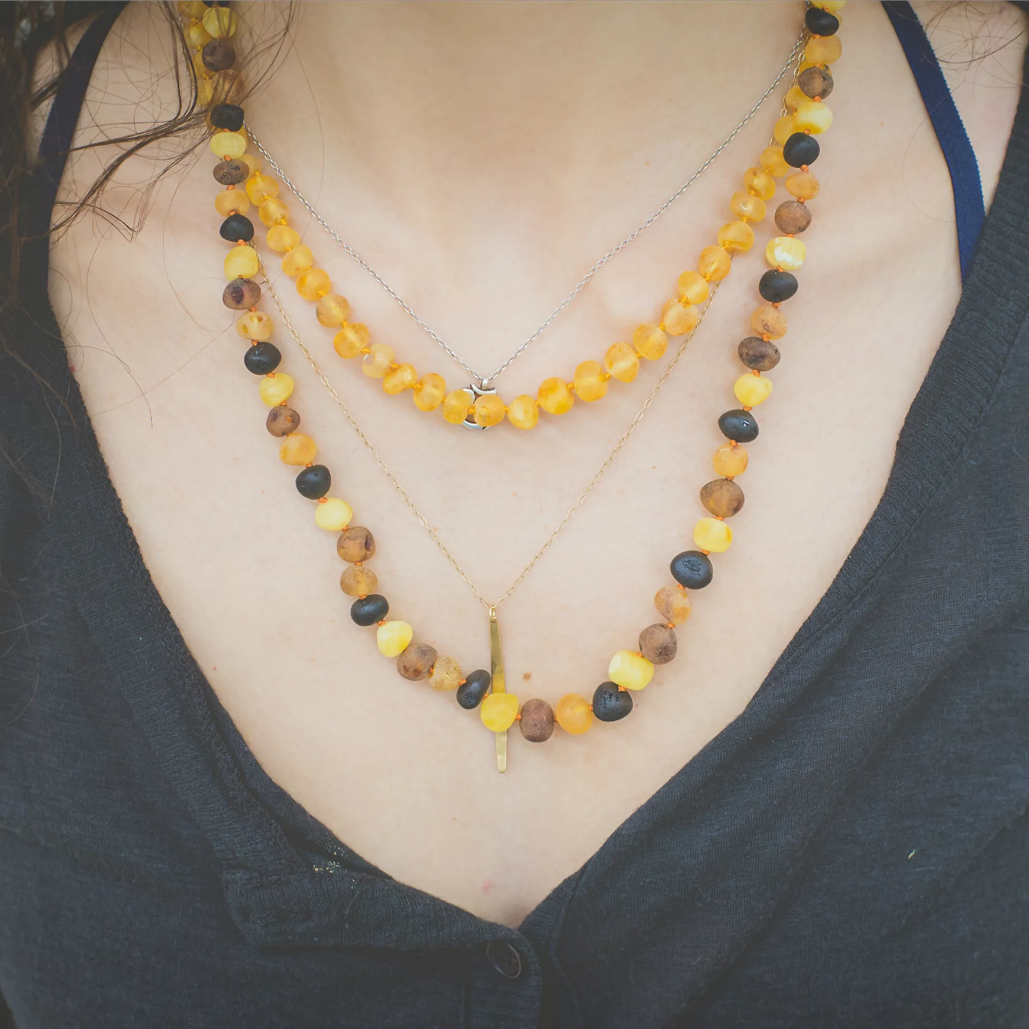 Adults | Raw Honey Baltic Amber Necklace