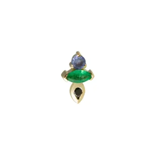 AM-PM Stud Earring - 9ct Yellow Gold - ST-AMPM-6