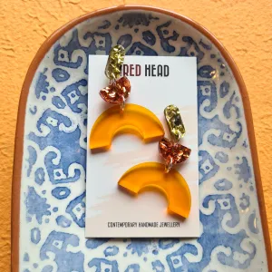 Amber Arches Earrings by Little Red Head
