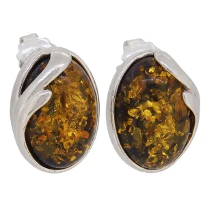 Amber Set Stud Earrings