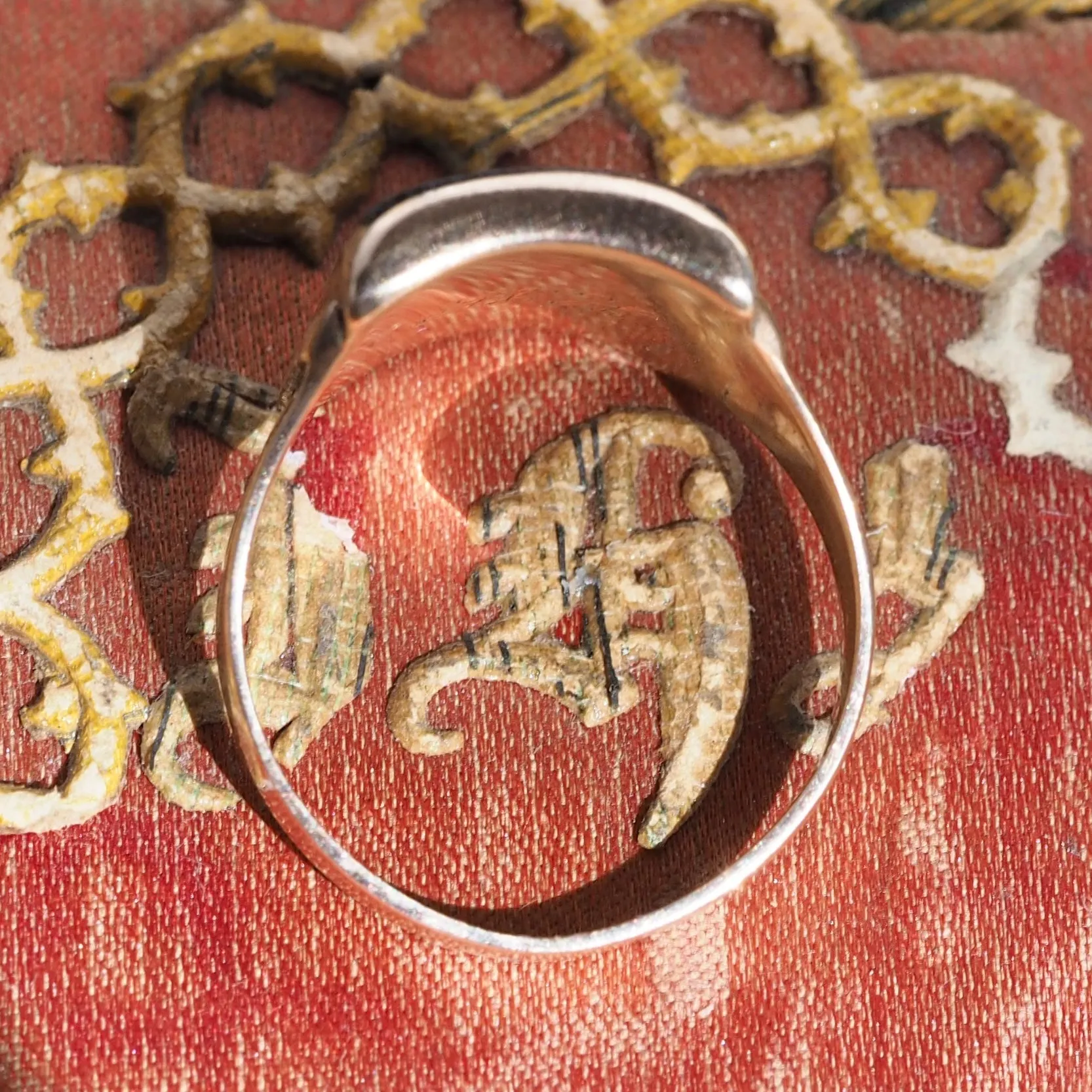 Antique Victorian 10k Gold Onyx Signet Ring