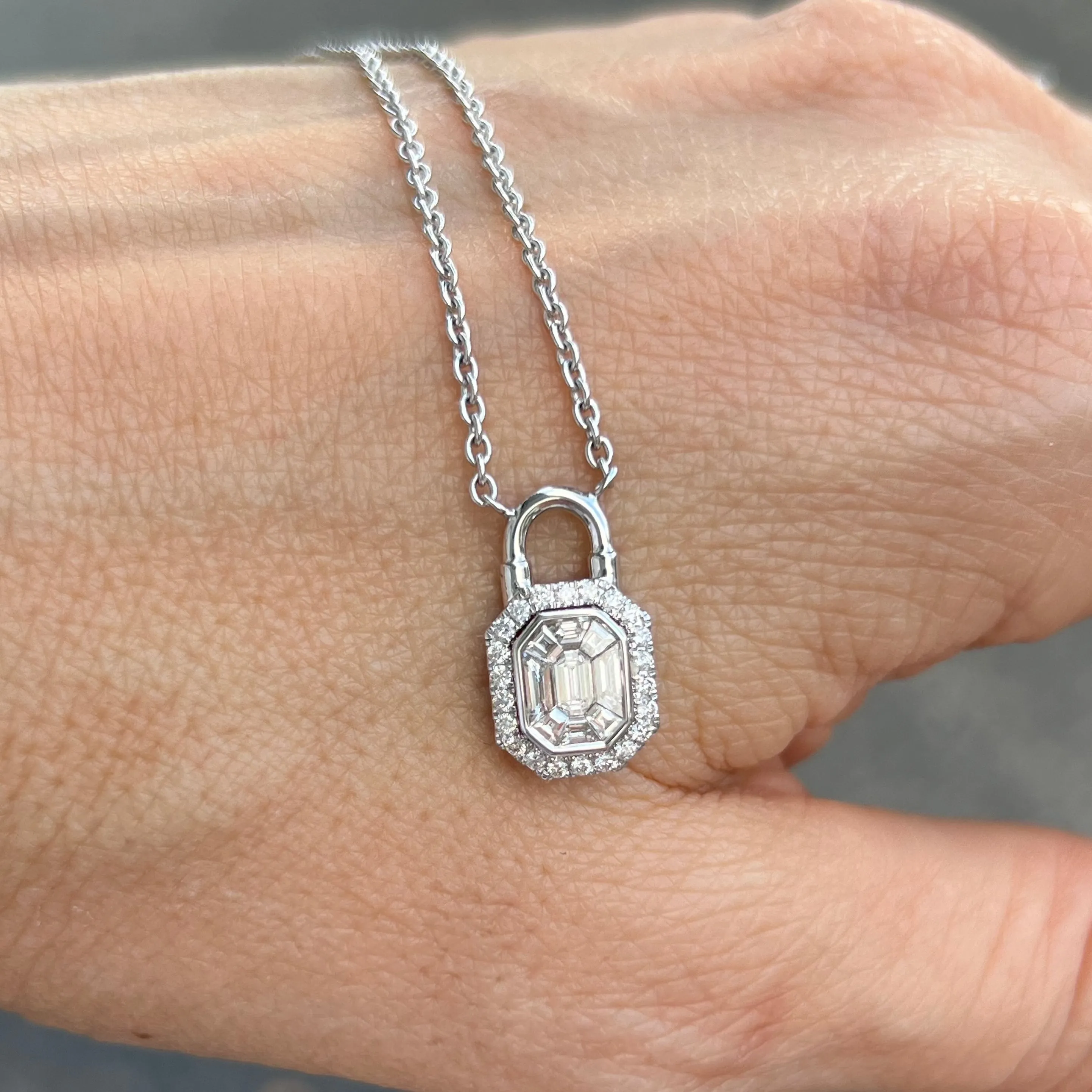 Baguette Diamond Pendant