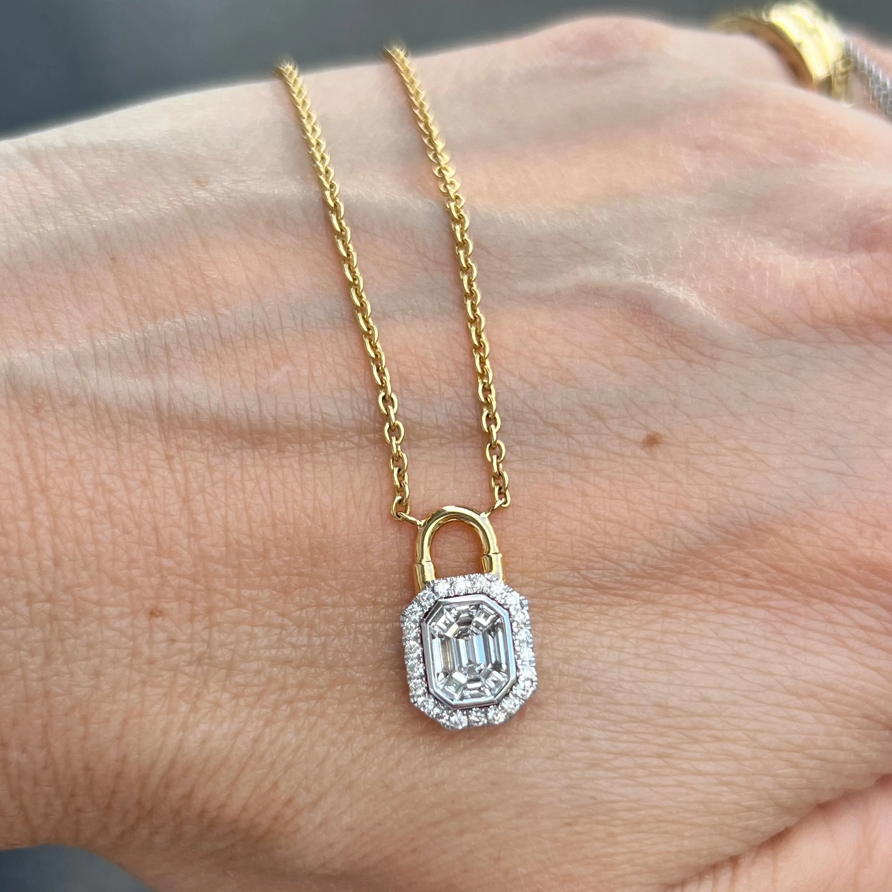 Baguette Diamond Pendant