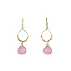 Bay Reef Earrings Pink Jade
