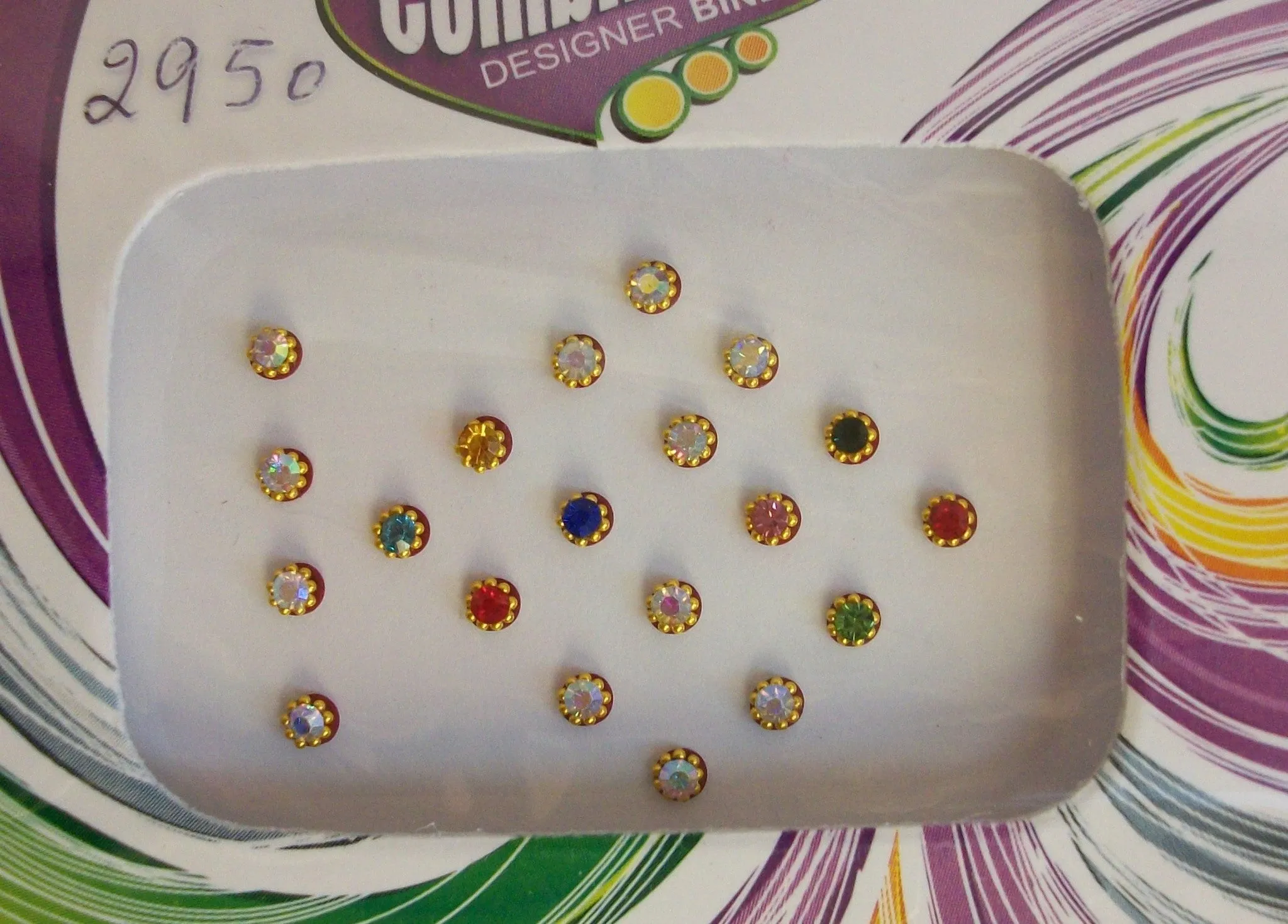 Bindi 2952 Golden Indian Bindis Shieno Sarees Dublin