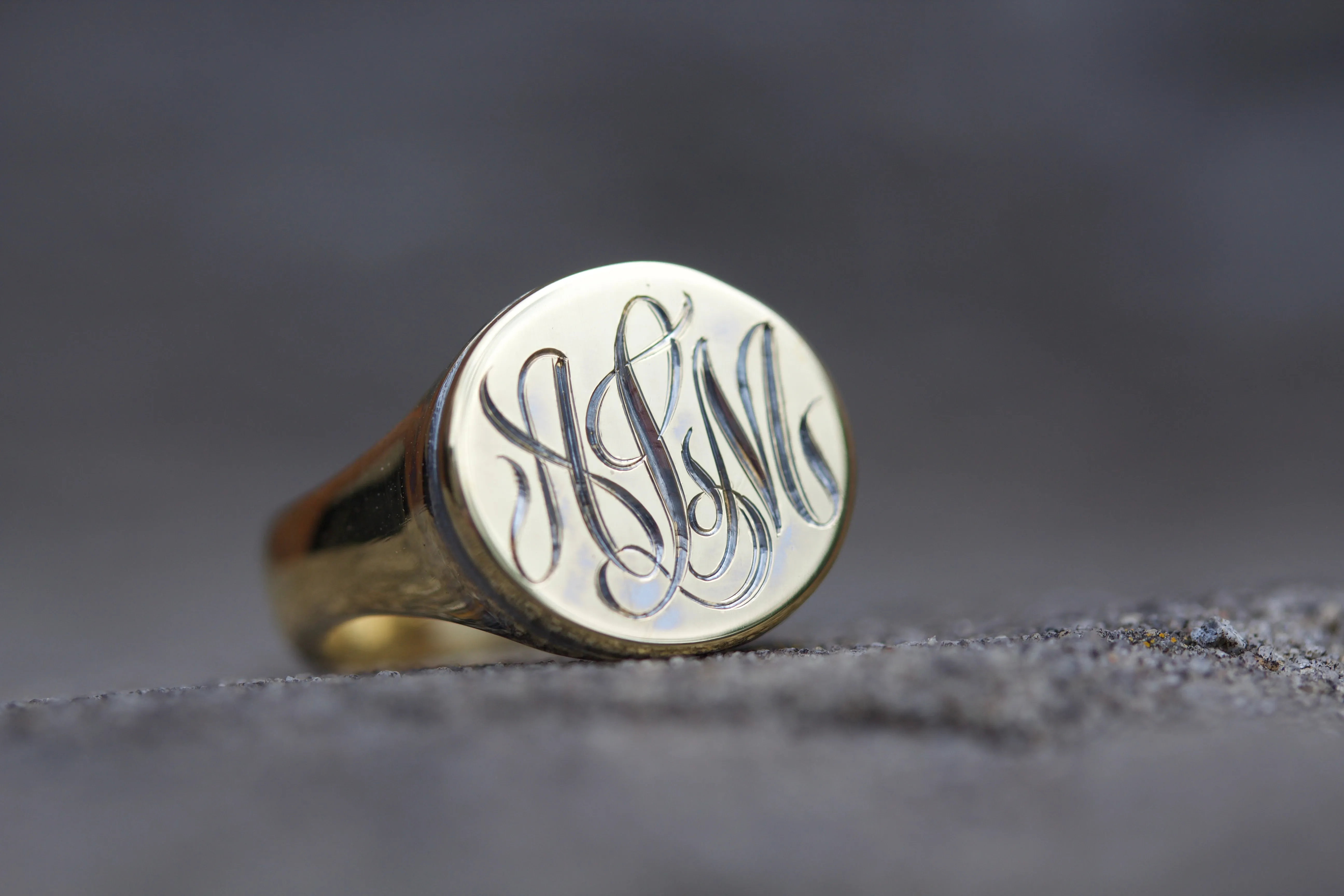 Circular Signet Ring