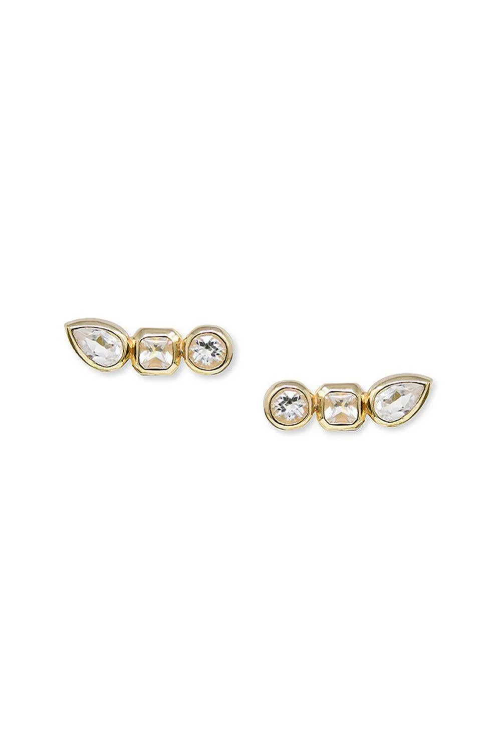 Cléo Jaeda Triple Crawler Stud Earrings