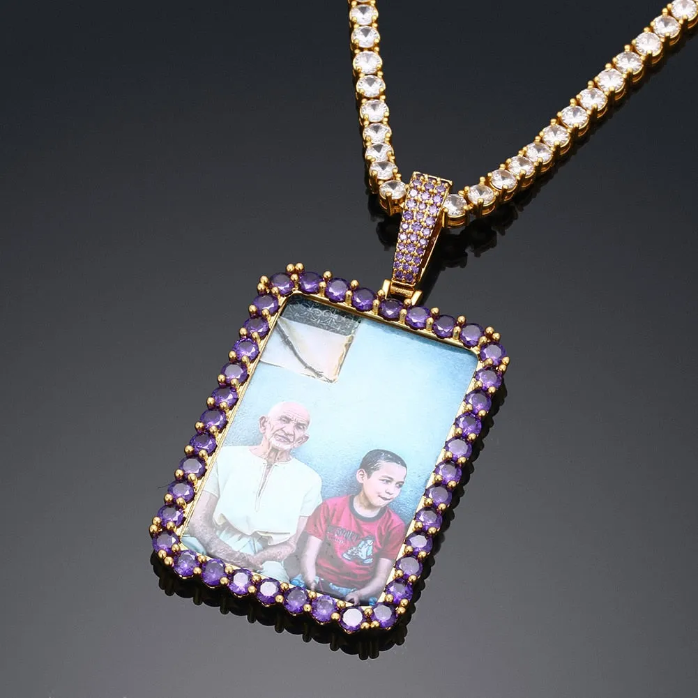 Custom Photo Necklace-Memorial Photo Necklace-Photo Pendant Necklace