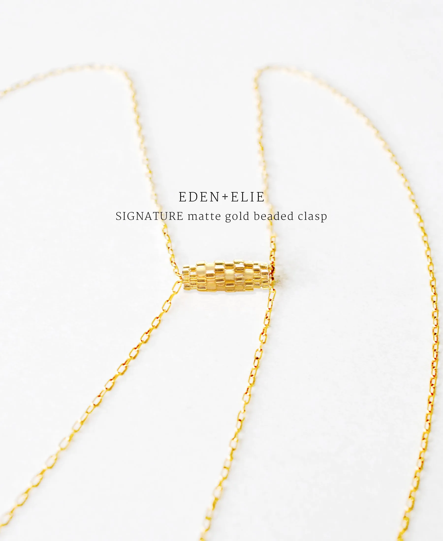 EDEN   ELIE Everyday Adjustable Length Necklace - royal blue