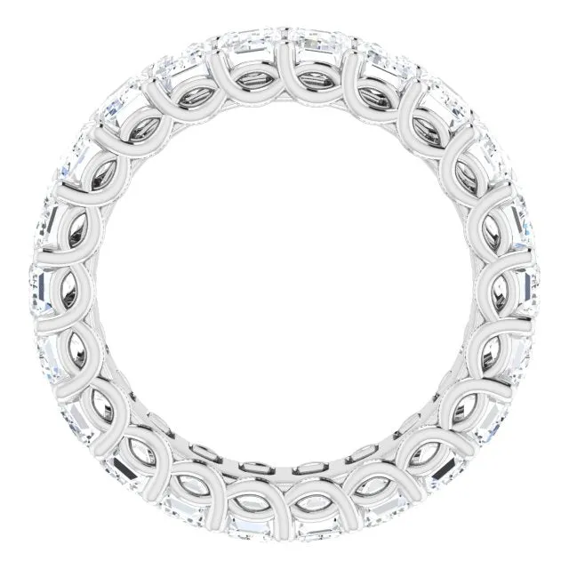 Emerald Cut Eternity Band