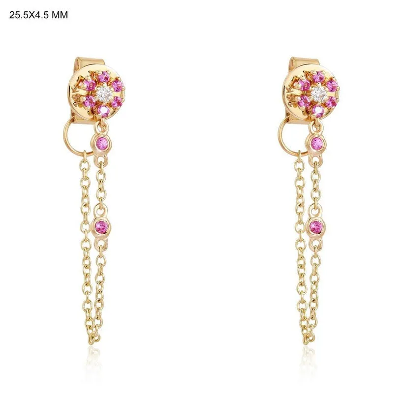 Ethereal Gemstone Drops Earrings