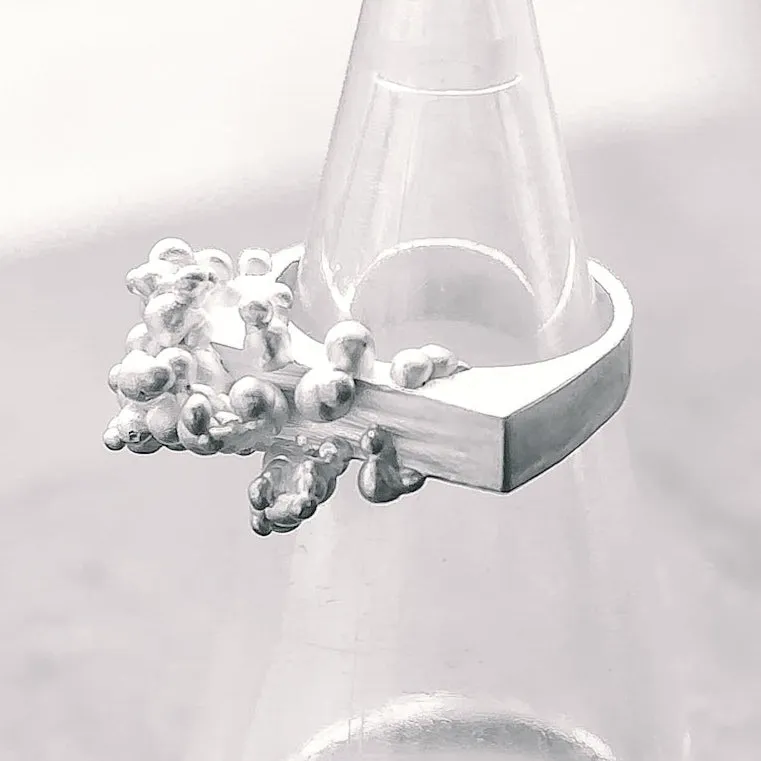 Fusion Signet Silver Ring