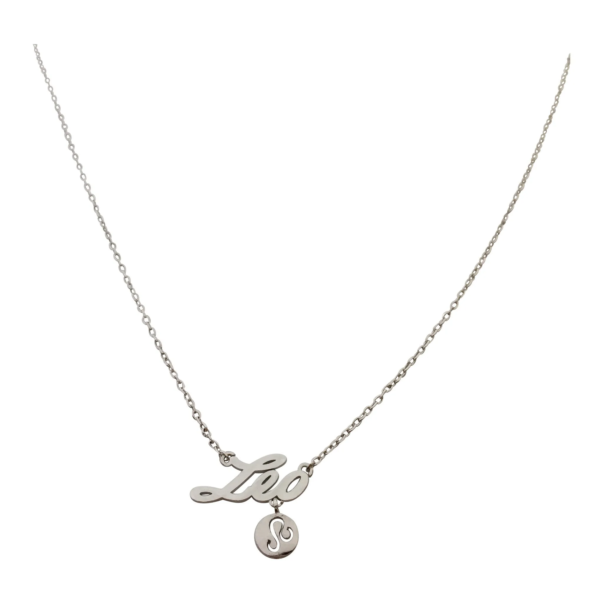 Leo Zodiac Necklace (silver)