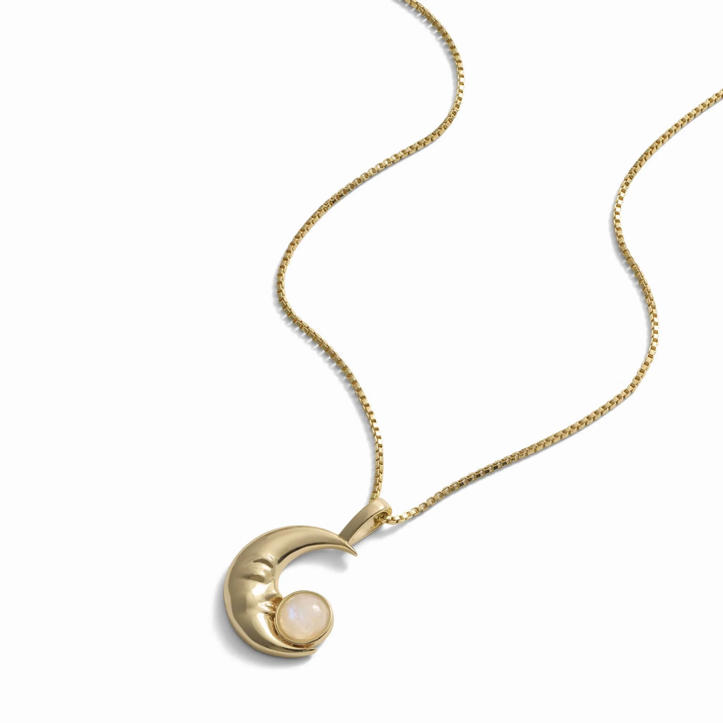 Man in the Moon Moonstone Amulet