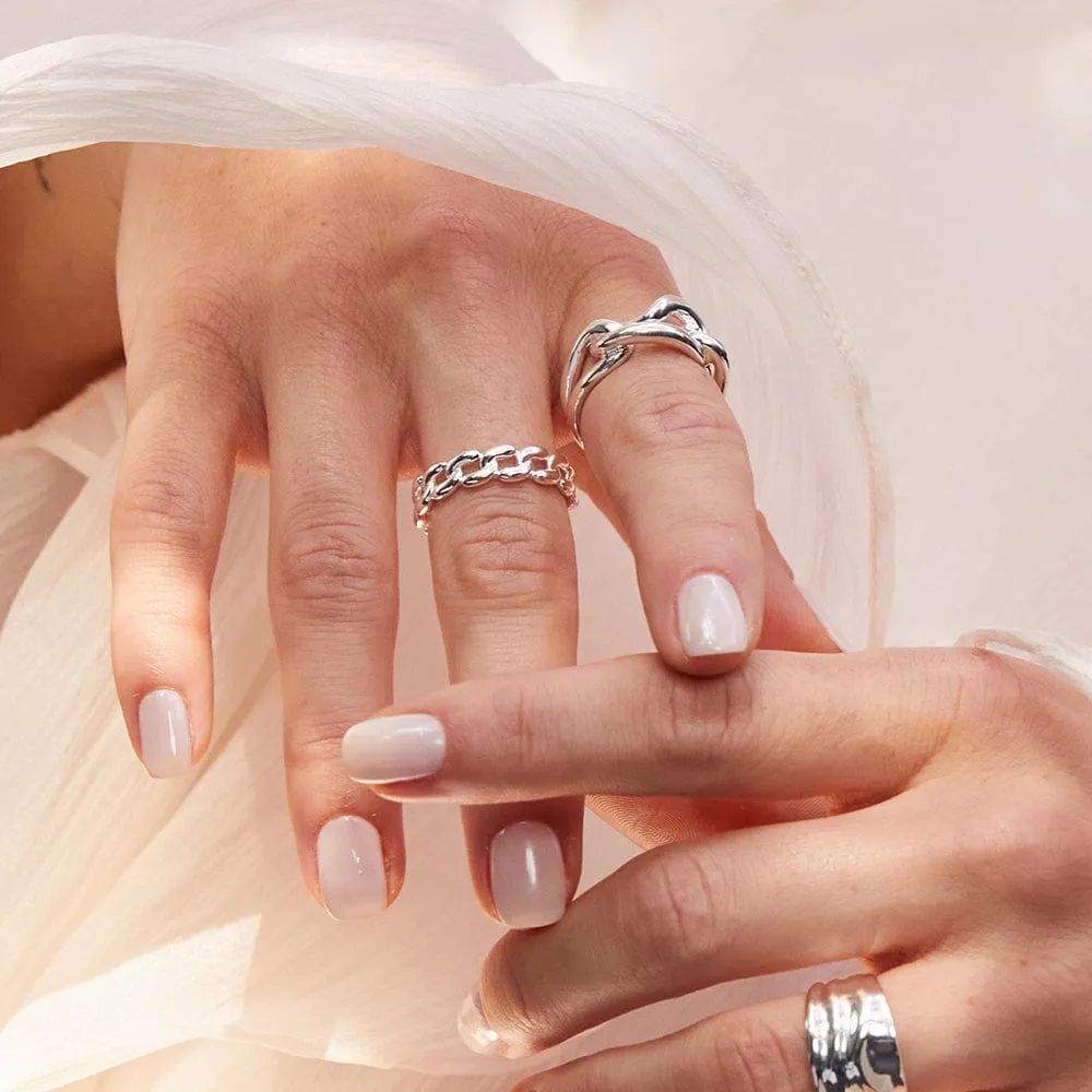 Polly Sayer Solid Chain Ring Sterling Silver