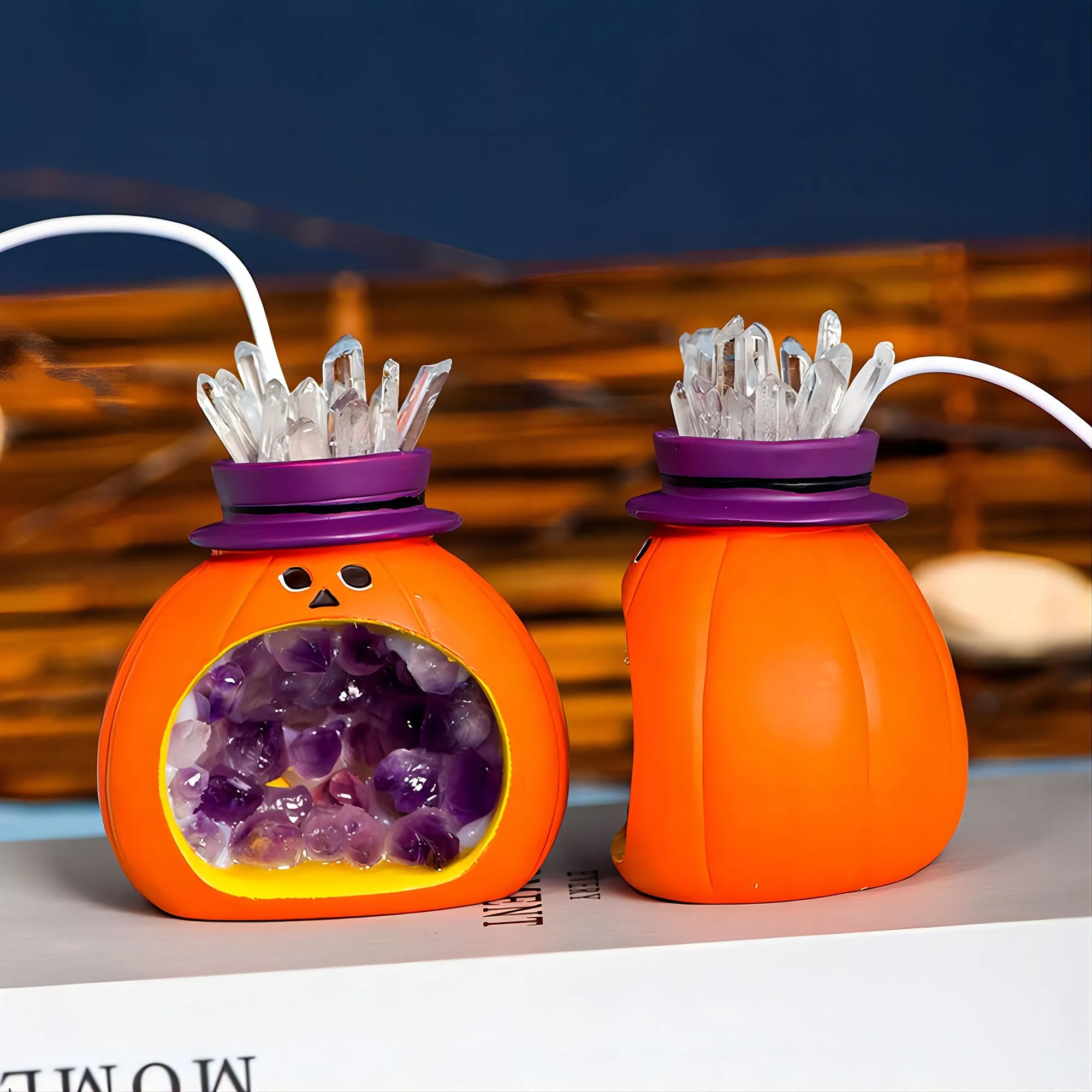Pumpkin Amethyst Dental Lamp