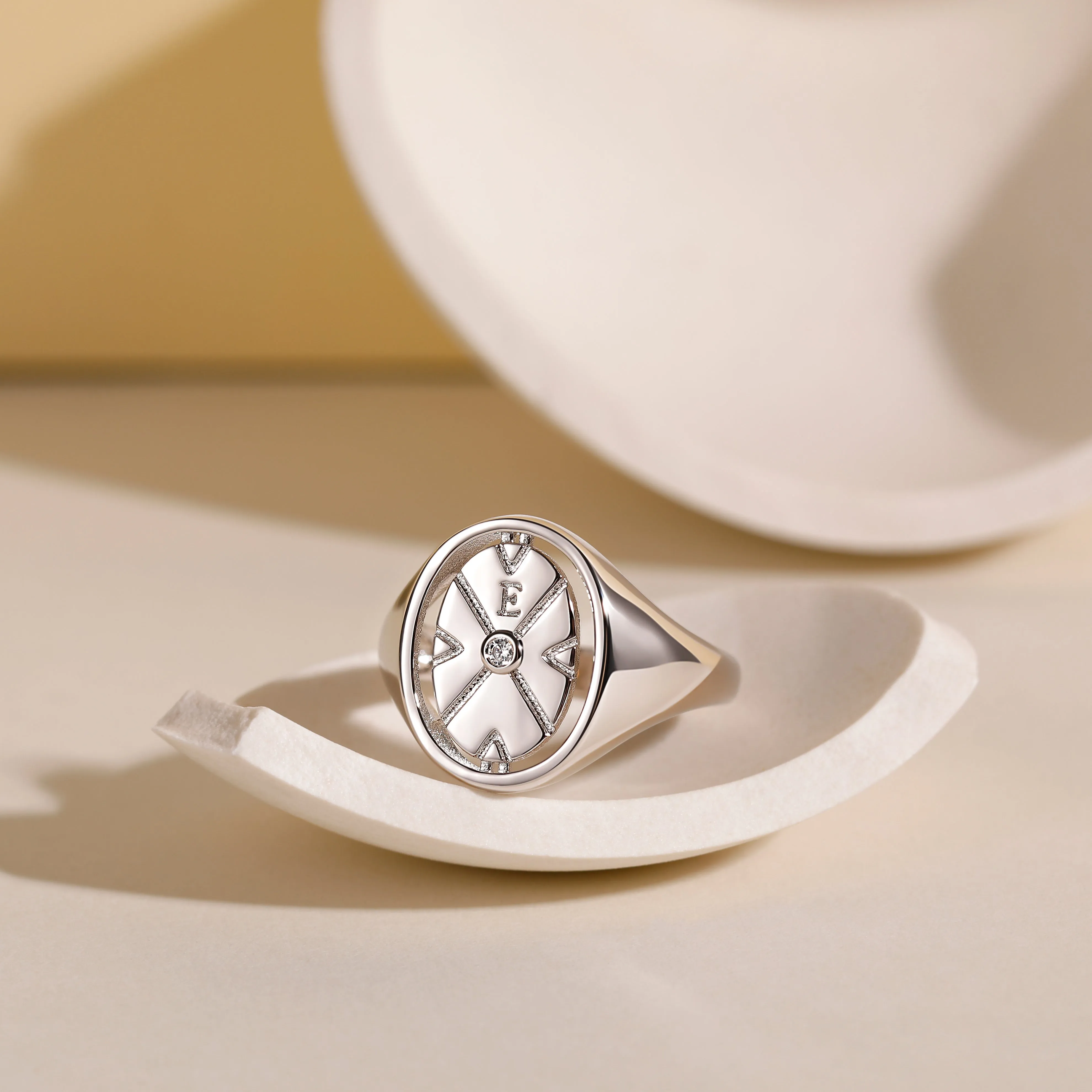 Round Signet Ring
