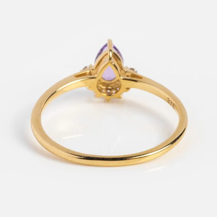 Solid Gold 2024 February Capsule Classic Amethyst Ring