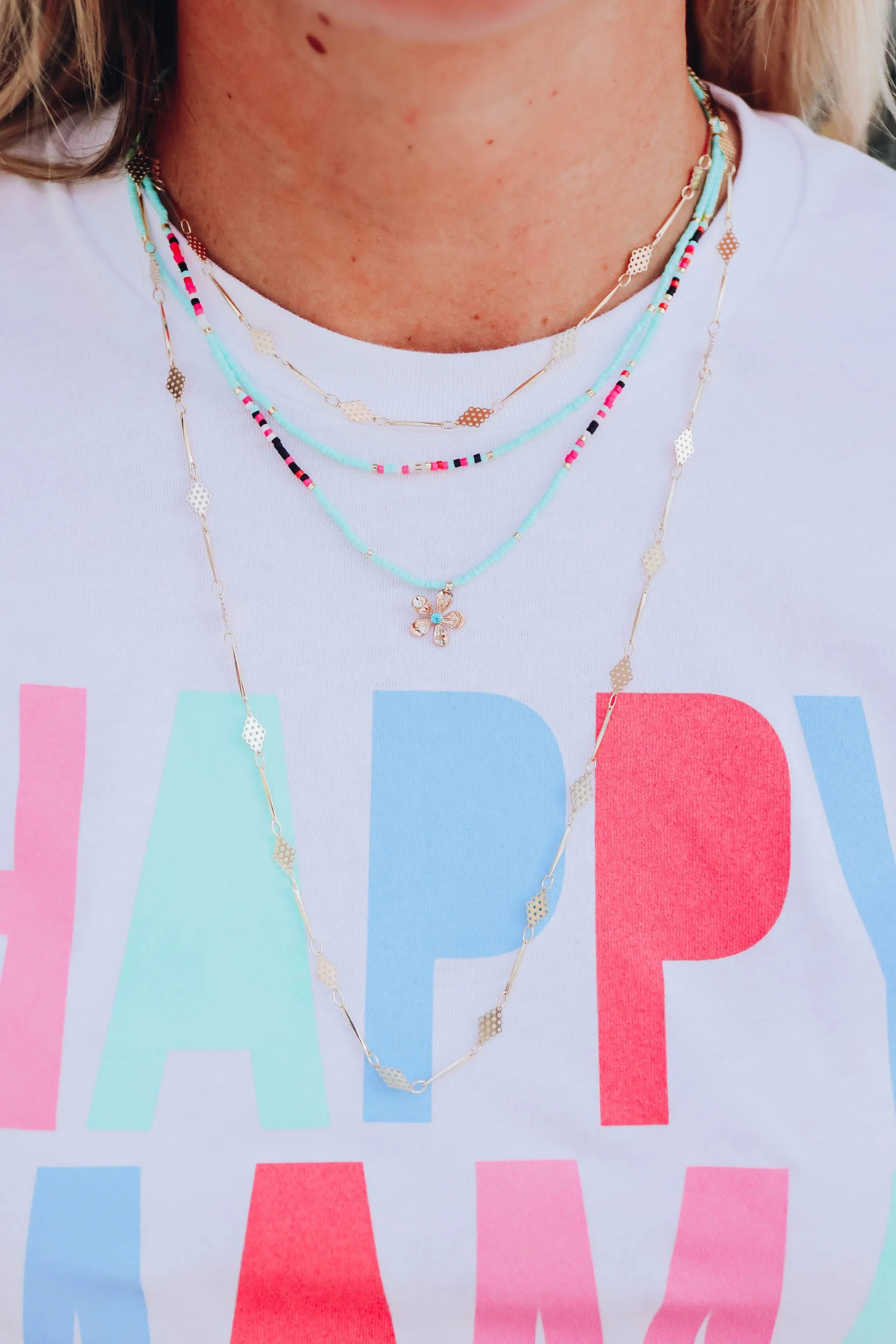 Tansy Necklace - Blue