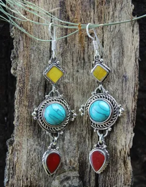 Tibetan Kalsang Earrings