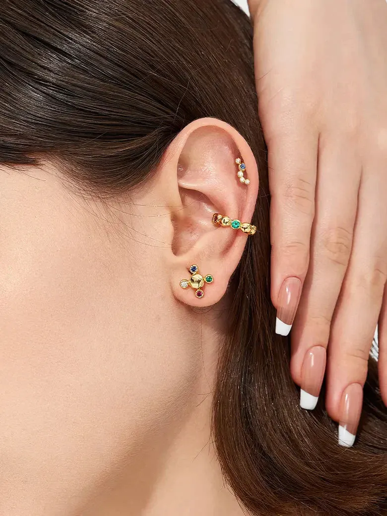 Tiny Gemstone Earrings