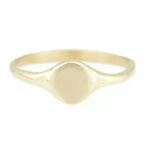 Tiny Signet - 14k Gold