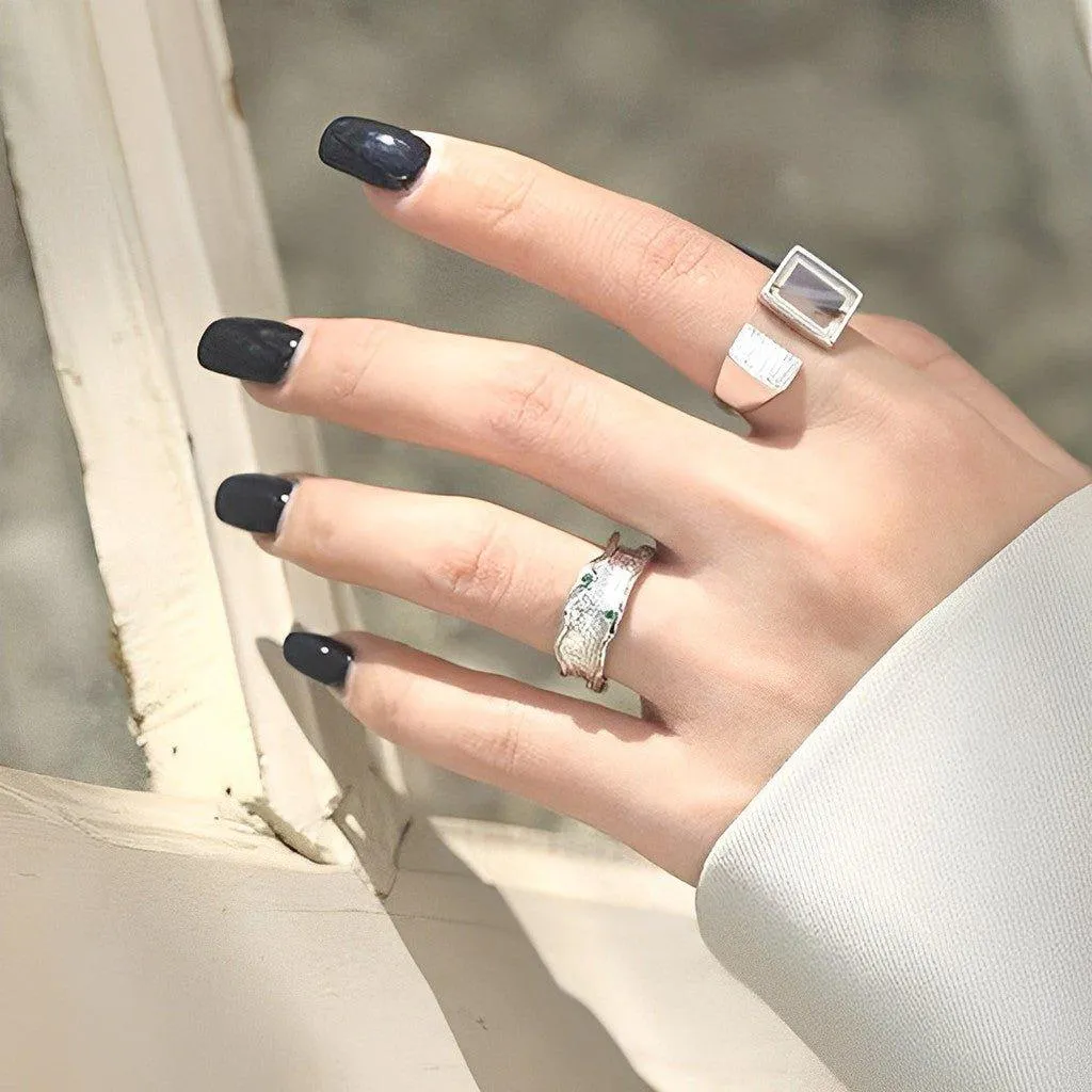 Wide Zirconia Ring - Themis