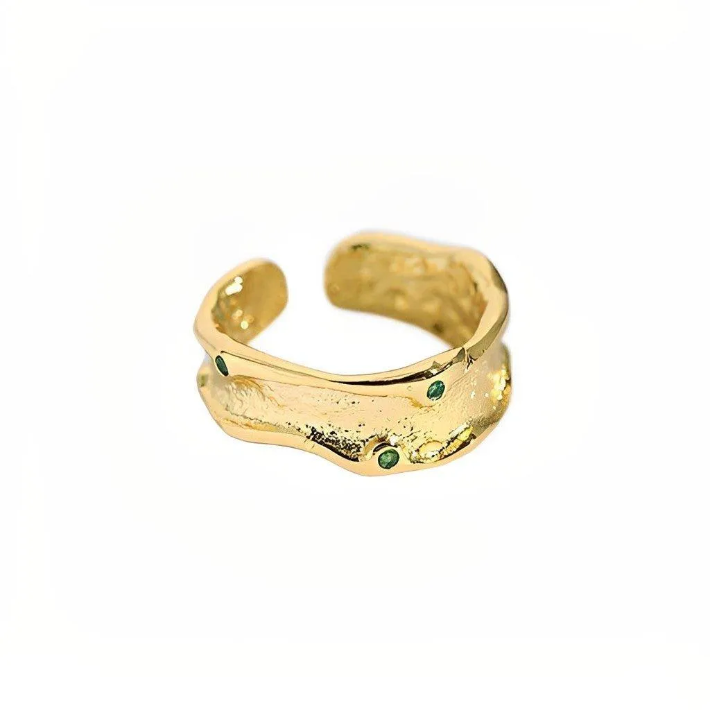 Wide Zirconia Ring - Themis